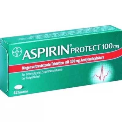 ASPIRIN Chroń 100 mg tabletek przewodu pokarmowego, 42 szt