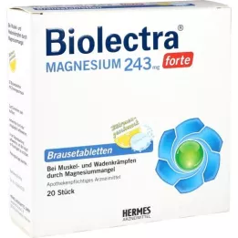 BIOLECTRA Magnesium 243 mg forte lemon Br.-Tabl., 20 pcs