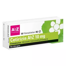 CETIRIZIN AbZ 10 mg film-coated tablets, 50 pcs