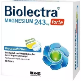 BIOLECTRA Magnesium 243 mg forte Zitrone Br.-Tabl., 40 St