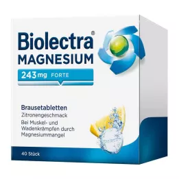 BIOLECTRA Magnesium 243 mg forte Lemon Br.-Tabl., 40 pcs