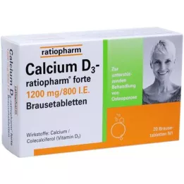 CALCIUM D3-ratiopharm Forte effervescent tablets, 20 pcs