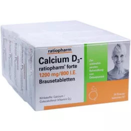 CALCIUM D3-ratiopharm Forte effervescent tablets, 100 pcs