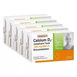 CALCIUM D3-ratiopharm forte effervescent tablets, 100 pcs