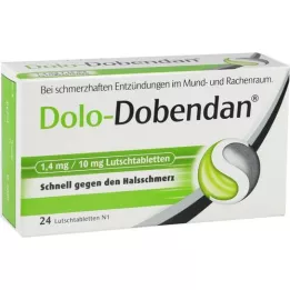 Dolo Dobendan 1.4 mg / 10 mg lollipops, 24 pcs