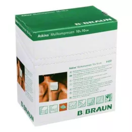 ASKINA Gauze compresses 10x10 cm sterile, 25x2 pieces
