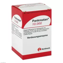 PANKREATAN 10,000 gastro-resistant hard capsules, 50 pcs