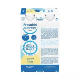 FRESUBIN ENERGY Fibre DRINK Vanilla Drinking Bottle, 4X200 ml