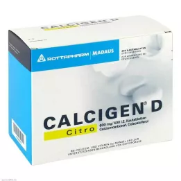CALCIGEN D Citro 600 mg/400 IU chewable tablets, 200 pcs