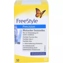 FREESTYLE Precision blood glucose test strips without coding, 100 pcs