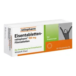 Iron tablets ratiopharm® 100 mg film-coated tablets, 50 pcs