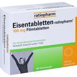 Raudtabletiratiopharm 100 mg kilega kaetud tabletid, 100 tk