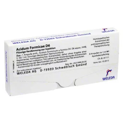 ACIDUM FORMICAE D 6 ampoules, 8 pcs
