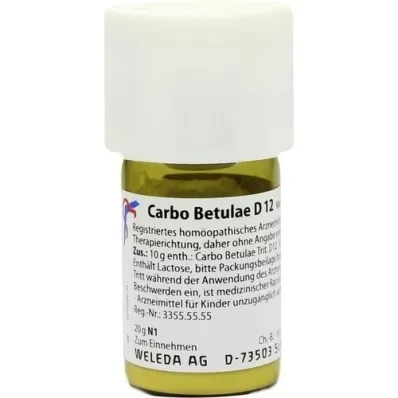 CARBO BETULAE D 12 Trituration, 20 g