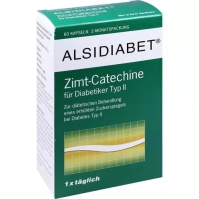 ALSIDIABET Zimt Catechine f.Diab.Typ II Kapseln, 60 St