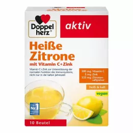 DOPPELHERZ hot lemon vitamin C+zinc granules, 10 pcs