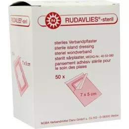 RUDAVLIES-Steril bandage 5x7 cm, 50 pcs