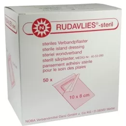 RUDAVLIES-Steril dressing pavement 8x10 cm, 50 pcs