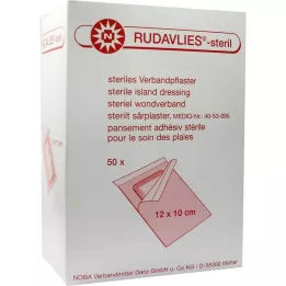 RUDAVLIES-sterile bandage plaster 10x12 cm, 50 pcs