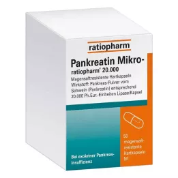 PANKREATIN Micro-ratio.20,000 gastric juice hard capsules, 50 pcs