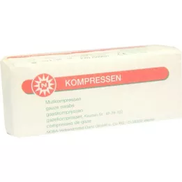 MULLKOMPRESSEN 5x5 cm Unstertil 8 -fold, 100 pcs