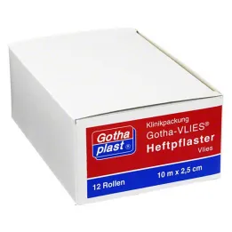 Gothaplast adhesive plaster fleece 2.5 cm x 10 m, 12 pcs