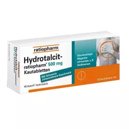 HYDROTALCIT-ratiopharm 500 mg chewable tablets, 50 pcs