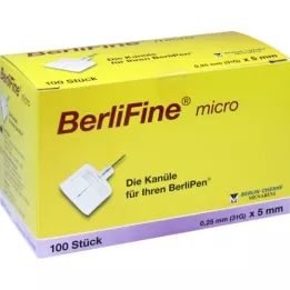 BERLIFINE micro Kanülen 0,25x5 mm, 100 St