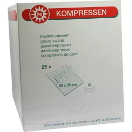 MULLKOMPRESSEN 20x25 cm sterile 16-fold, 25 pcs