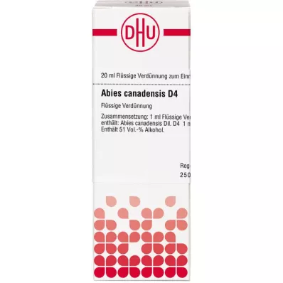 Abies Canadensis D 4 Dilution, 20 ml