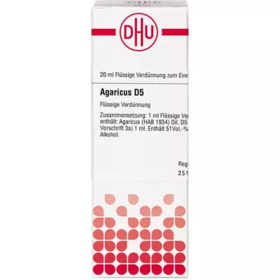 AGARICUS D 5 Dilution, 20mL AGARICUS D 5 Dilution, 20mL