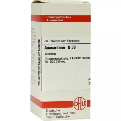 ANACARDIUM D 30 tablets, 80 pcs
