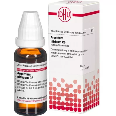 ARGENTUM NITRICUM C 6 Dilution, 20mL