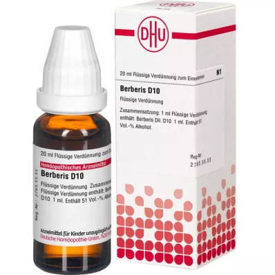 BERBERIS D10 Dilution, 20mL