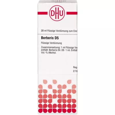 BERBERIS D 5 Dilution, 20 ml BERBERIS D 5 Dilution, 20 ml