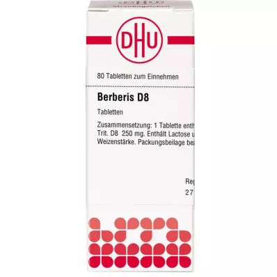 BERBERIS D 8 tablets, 80 pcs BERBERIS D 8 tablets, 80 pcs