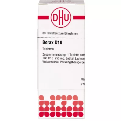BORAX D 10 tablets, 80 pcs BORAX D 10 tablets, 80 pcs