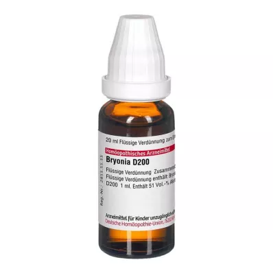 BRYONIA D 200 Dilution, 20 ml BRYONIA D 200 Dilution, 20 ml
