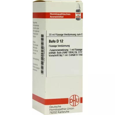 BUFO D 12 Dilution, 20 ml