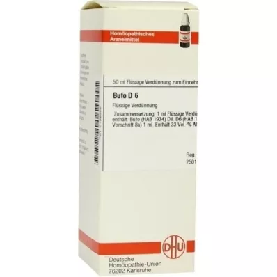 BUFO D 6 Dilution, 50 ml