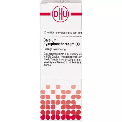 CALCIUM HYPOPHOSPHOROSUM D 3 Dilution, 20 ml