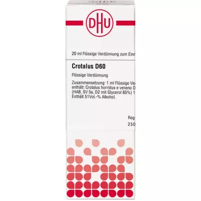 CROTALUS D 60 Dilution, 20mL