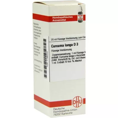 CURCUMA LONGA D 3 Dilution, 20 ml CURCUMA LONGA D 3 Dilution, 20 ml