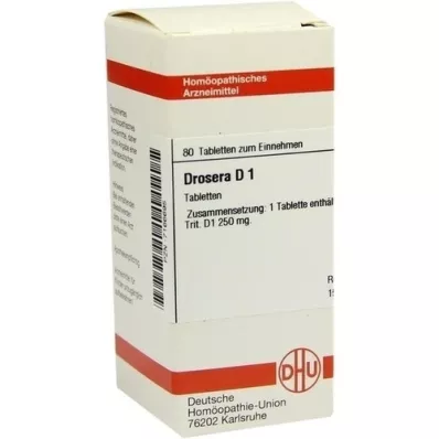 DROSERA D 1 tablets, 80 pcs DROSERA D 1 tablets, 80 pcs
