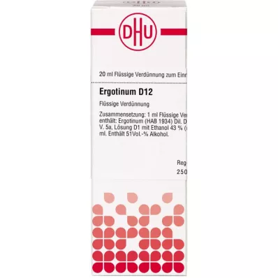 ERGOTINUM D 12 Dilution, 20 ml ERGOTINUM D 12 Dilution, 20 ml