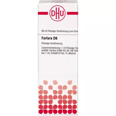 FARFARA D 6 Dilution, 20mL FARFARA D 6 Dilution, 20mL