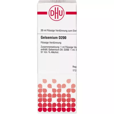GELSEMIUM D 200 Dilution, 20 ml
