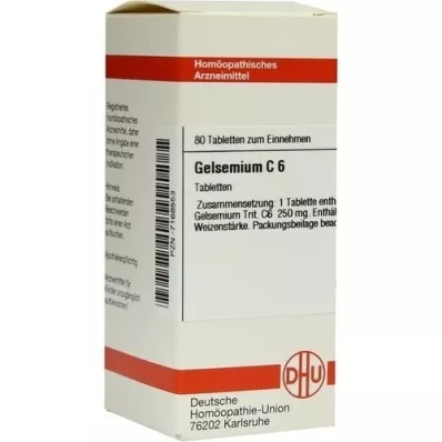 GELSEMIUM C 6 tablets, 80 pcs GELSEMIUM C 6 tablets, 80 pcs