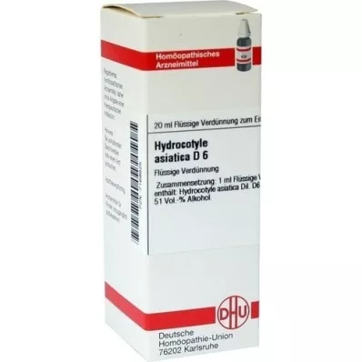 HYDROCOTYLE asiatica D 6 Dilution, 20ml HYDROCOTYLE asiatica D 6 Dilution, 20ml