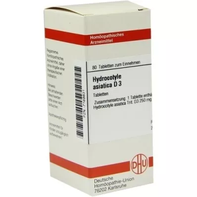 HYDROCOTYLE asiatica D 3 tablets, 80 pcs HYDROCOTYLE asiatica D 3 tablets, 80 pcs